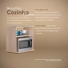 Suporte Nicho Para Micro-ondas Forno Elétrico Cozinha Carvalh