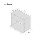 Suporte Nicho Para Micro-ondas Forno Elétrico Cozinha Preto 6