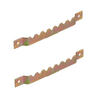 Suporte Nivelador para Quadro 6,2x2,75mm Aço Carbono Dourado 2 peças