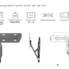 Suporte Nogap Para Tv Qled Samsung 49-55-65 Das Q7 Q8 Q9 Led-