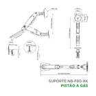 Suporte North Bayou Nb F80 Mesa P/ Tv/monitor 17 A 30" Verde