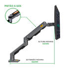 Suporte North Bayou Nb G60 Mesa P/ Tv/monitor 27 A 45" Preto