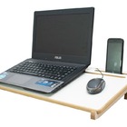 Suporte Notebook + Apoio Em Mdf Branco 28x55