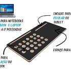 Suporte Notebook + Apoio Em Mdf Preto 28x55