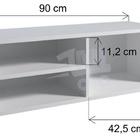 Suporte Notebook Branco Home De Parede +  Mesa