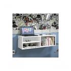 Suporte Notebook Home Parede Organizador Branco Aéreo