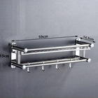 Suporte Organizador Banheiro Cozinha Aço Inox Prateleira Ganc