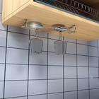 Suporte Organizador De Armário Porta Taças Cromado 42cm