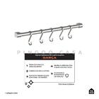 Suporte Organizador De Cozinha Suspenso Garça Pingoo.casa - P