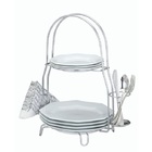 Suporte Organizador De Mesa Porta Pratos Talheres Guardanapo