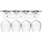 Suporte Organizador De Parede Para Até 4 Taça De Vinho Adega