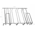 Suporte Organizador Encaixe Armário Porta Taças Suspenso Crom