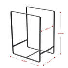 Suporte Organizador Multiuso Para Tampas Pratos Preto 3852