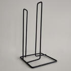 Suporte Organizador Porta Papel Toalha  Aramado Preto De Mesa