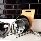 Suporte P/ Tampas Formas E Travessas Elegance Preto Dicarlo