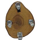 Suporte P/ Vaso De Planta C/ Rodinha Tronco Enverniz.32x25cm