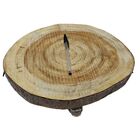 Suporte P/ Vaso De Planta C/ Rodinha Tronco Enverniz.32x28cm