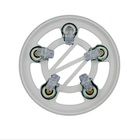 Suporte P/ Vaso De Plantas,redondo,alumínio,300 Kg,25 Cm