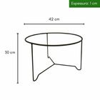 Suporte P/ Vaso De Plantas 42cm De Ferro Tripé Apoio De Chão
