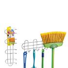 Porta Vassouras Cromado- Acompanha Buchas e parafusos - 40,8 x 6,5 x 12,5- Arthi