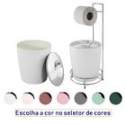 Suporte Papel Higiênico Com Lixeira 5 Litros Cromo Vitra - Br