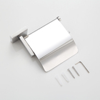 Suporte Papel Higienico Com Tampa de Parede Banheiro Aço inox