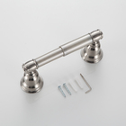 Suporte Papel Higienico De Parede Banheiro Luxo Escovado