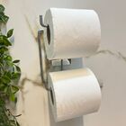 Suporte Papel Higienico Duplo Adesivo Cromado Arthi