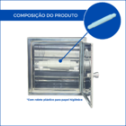 Suporte Papel Higiênico Papeleira Inox Embutir Banheiro