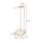 Suporte Papel Higiênico Para Lixeira Quadrada E Retangular -