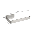 Suporte Papel Higienico Parede de Banheiro em Aço Inox Escova