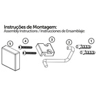 Suporte Papel Higienico Parede Preto Fosco Future