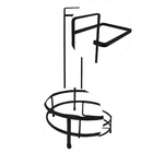 Suporte Papel Higiênico Preto Piatina Com Lixeira 5 Litros -