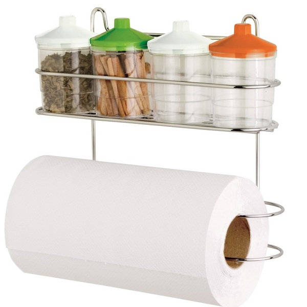 Suporte Papel Toalha E Porta Tempero Com 4 Potes  -cód 09012