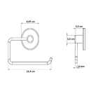 Suporte Papeleira Banheiro Porta Papel Higiênico Sem Tampa Cr