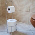 Suporte Papeleira E Lixeira Com Tampa Porta Papel Higiênico