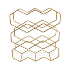 Suporte par aVinhos 3 Níveis 9 Garrafas Dourado Arthi