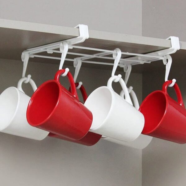 Suporte Para 06 Canecas Para Organizar Armários  Suporte De C