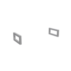 Suporte para 1 Prateleira Industrial de 60x20cm QIN1-6020B Brasforma Branco