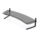 Suporte Para 2 Monitores 3 Níveis Ajustável Vidro Fumê 80cm -