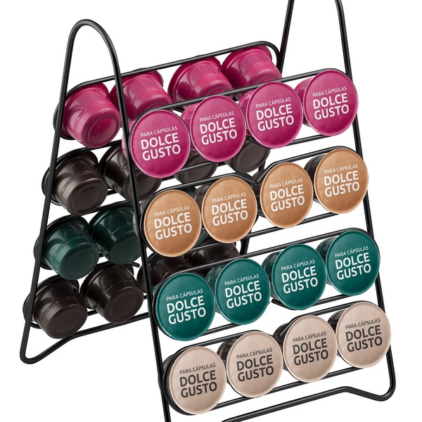 Suporte Para 32 Cápsulas De Café Dolce Gusto Preto - Cód 08374