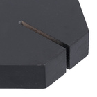 Suporte para Bancada de MDF Preto 3x15x35cm Moldurama