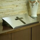 Suporte Para Bíblia Sagrada 50 X 30 Cm Em Inox Escovado