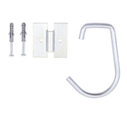 Suporte para Bicicleta de Teto ou Parede Metal Prata Maxeberhard