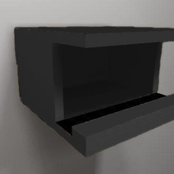 Suporte Para Bike Preto Em Mdf [f031]