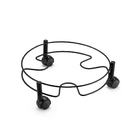 Suporte para Botijão com Rodízio 13kg Metal Black Arthi