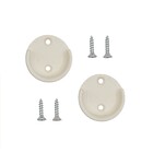 Suporte para Cabideiro Meia Cana de Encaixe Branco Acessórios para Móveis Sfor