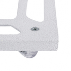 Suporte para Chão Móvel com Rodízio Alumínio Quadrado 30x30cm Cinza