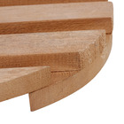 Suporte para Chão Móvel Madeira Redondo 34x34cm Natural