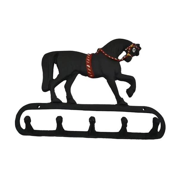 Suporte Para Chaves E Toalha Em Alumínio Fundido Cavalo